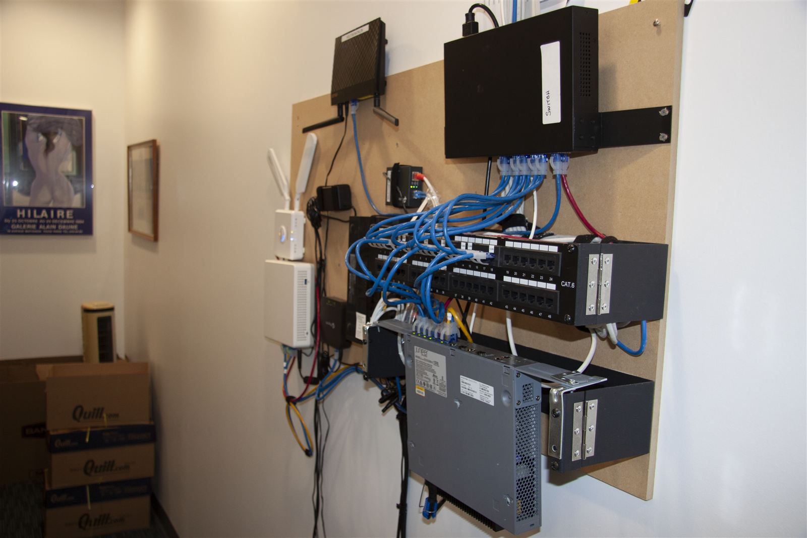 Patch panel and network rack cleanup for a law firm